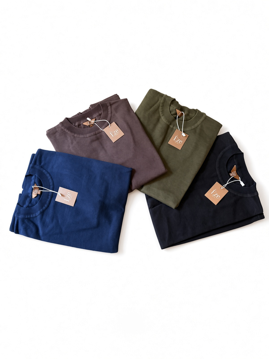 TAILORED FIT KNITTED T-SHIRT